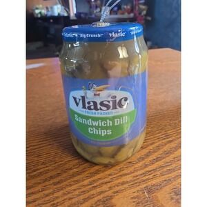 Vlasic Dill Pickle Chips Jar‎ Big Crunch Licensed Holiday Ornament Ruz